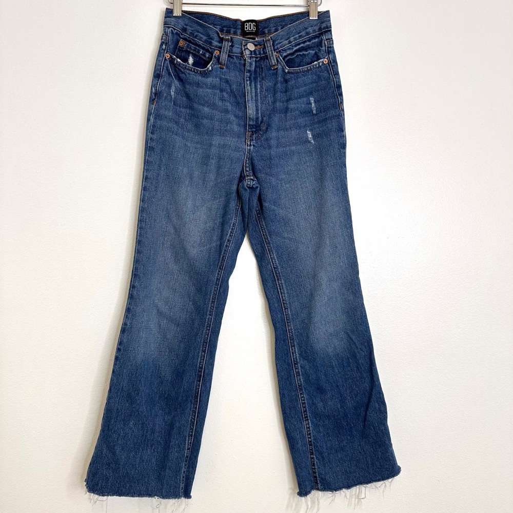 UO BDG Right Rise Crop Straight Leg Jeans Size 25